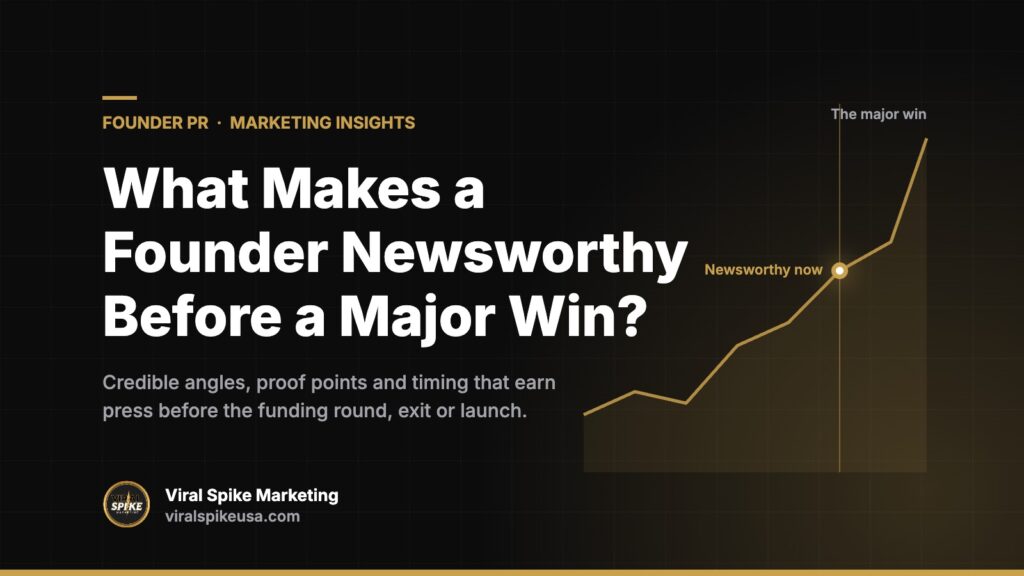 What Makes a Founder Newsworthy Before a Major Win