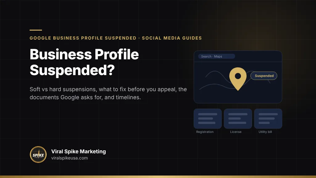 Google Business Profile suspended: soft vs hard suspension, the reinstatement appeal, required documents and timelines