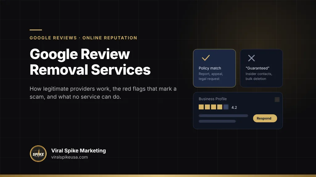 Google review removal services explained: how legitimate providers work, red flags, guarantees and alternatives