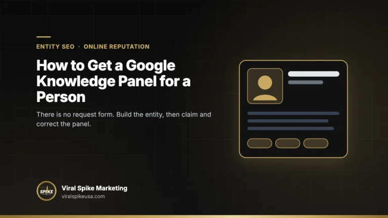 How to Get a Google Knowledge Panel for a Person
