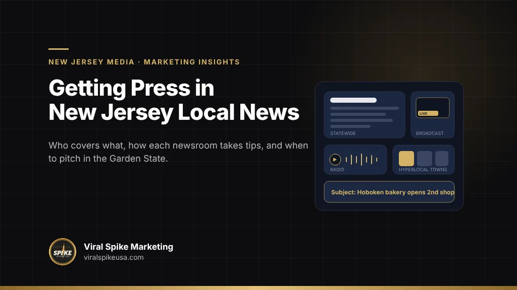 How to get press in New Jersey local news outlets: which newsrooms cover what, how to pitch them, and when