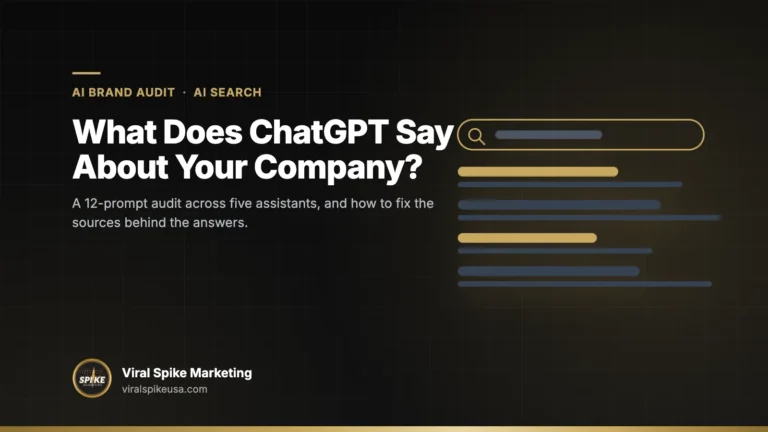 What Does ChatGPT Say About Your Company? Audit and Fix It