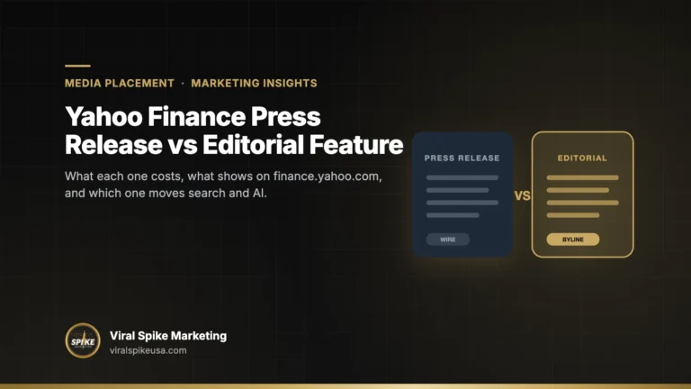 Yahoo Finance Press Release vs Editorial Feature Explained